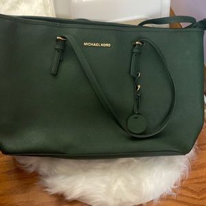 Michael Kors green tote
